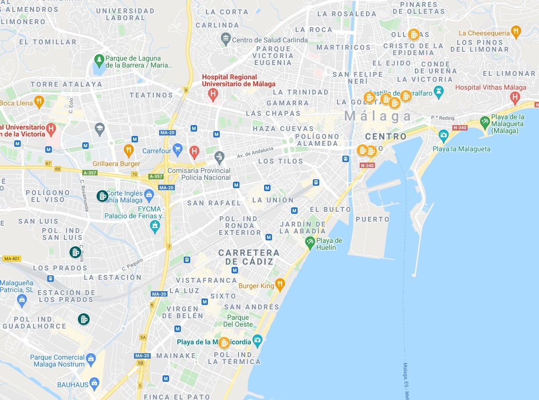 Malaga beer map | Craft beer in Malaga in Andalusia, Spain | Craft Beer Nomads blog