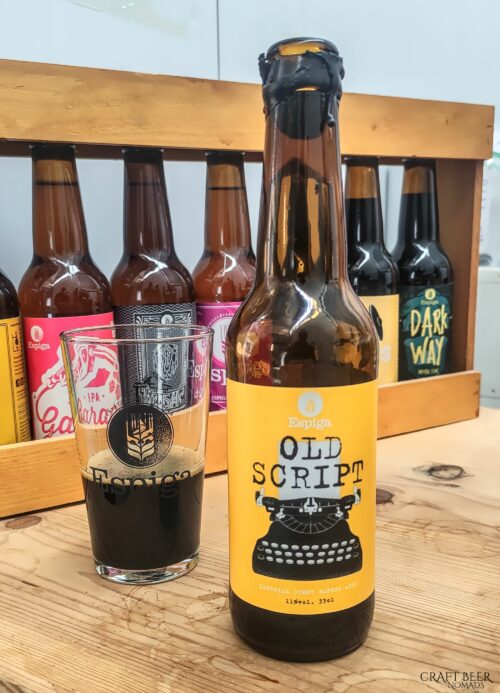 Craft beer around Barcelona: Cervesa Espiga Old Script Stout Espiga