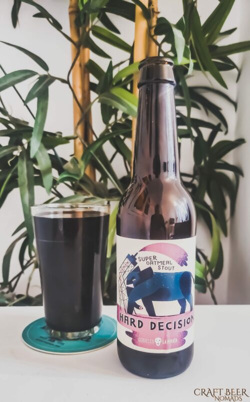 Craft beer around Barcelona: La Pirata Brewing Hard Decision Stout by La Pirata Brewing