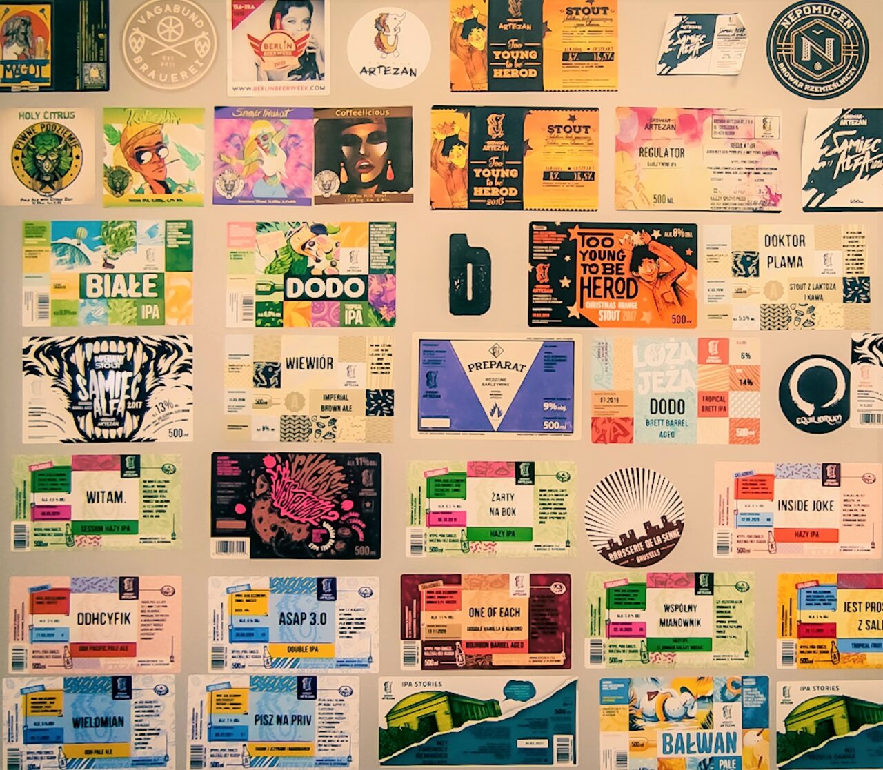 Craft beer in Poland: Browar Artezan Craft beer labels | Browar Artezan | craft beer in Poland | Craft Beer Nomads blog