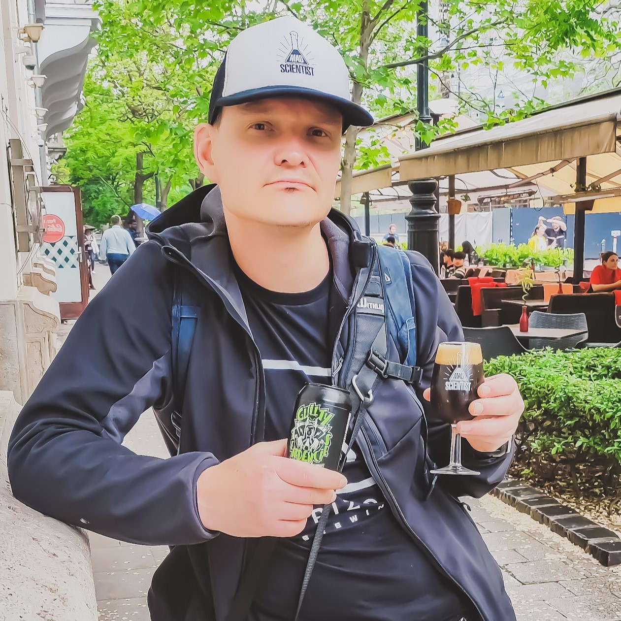 Mad Scientist from Budapest, Hungary Tasting Guilty Tendencies Stout | Mad Scientist brewery from Budapest, Hungary | Craft Beer Nomads