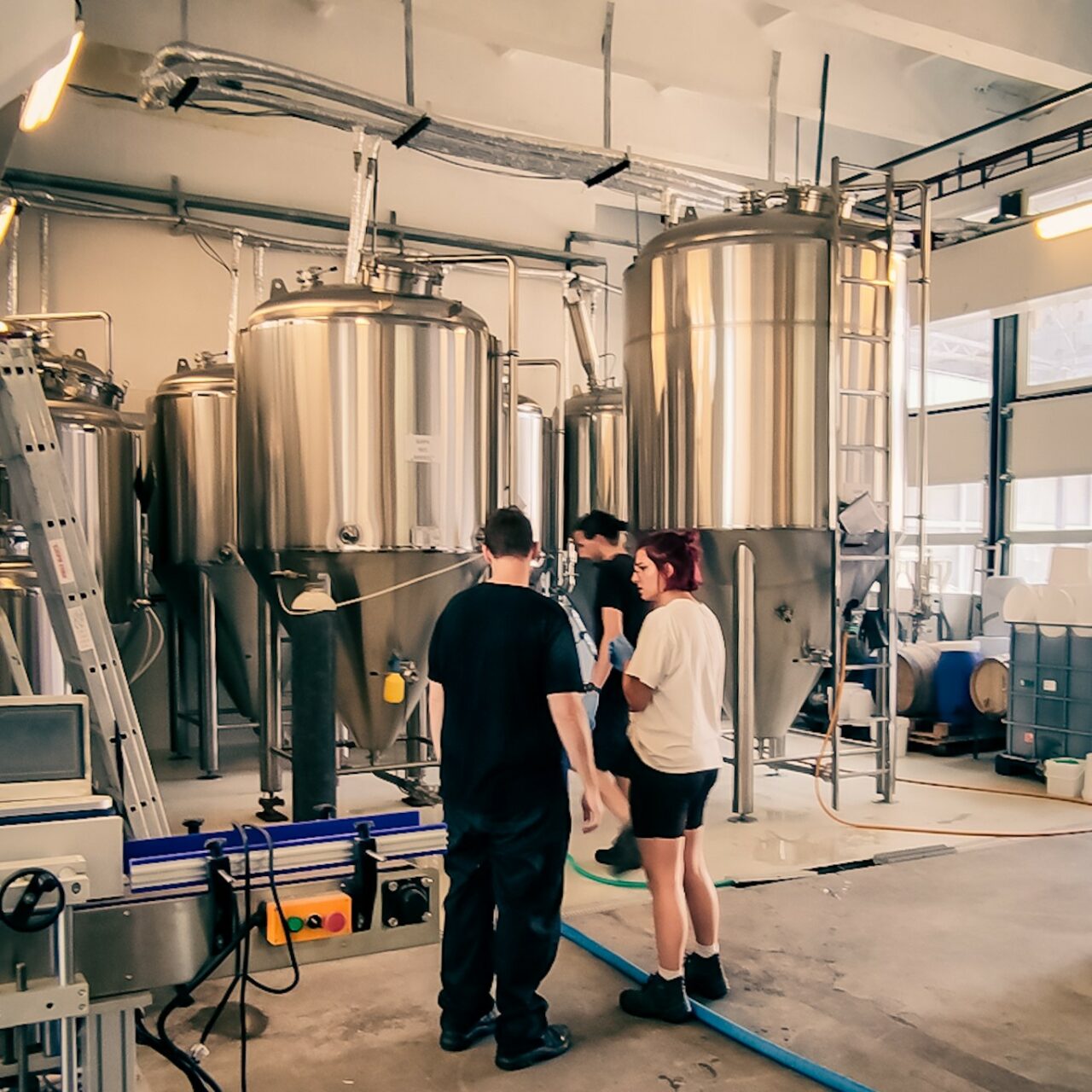 Craft beer in Bulgaria: Sofia Electric Brewing Brewing crew in Sofia Electric Brewing | Craft beer in Bulgaria | Craft Beer Nomads blog