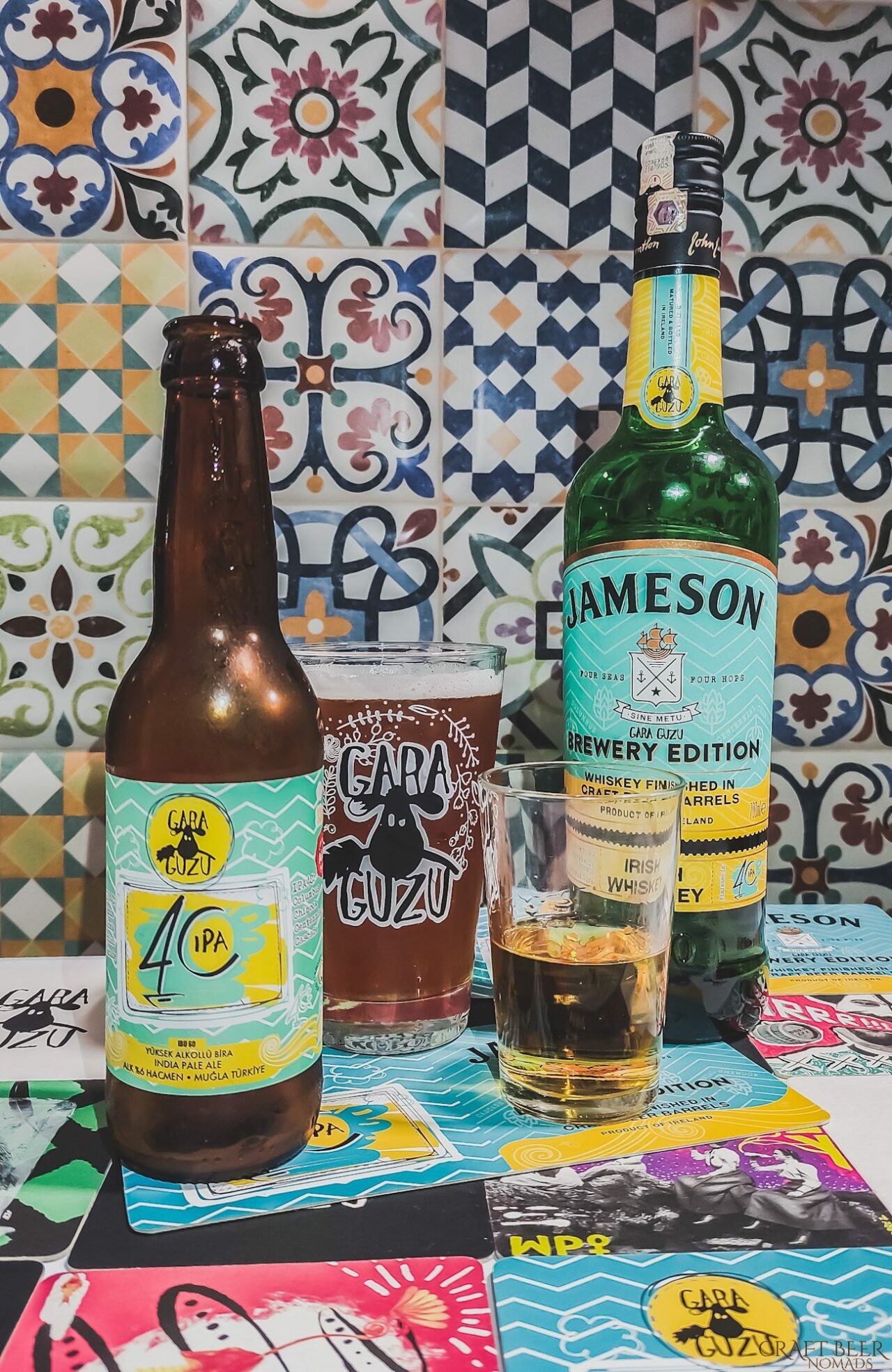 Craft beer in Turkey: Gara Guzu Gara Guzu - 4IPA and Jameson Whiskey