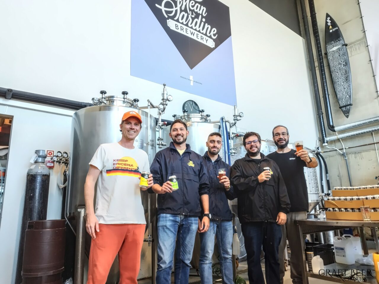 Microbreweries in Portugal: Mean Sardine from Ericeira Mean Sardine crew | Mean Sardine brewery from Ericeira, Portugal | Craft Beer Nomads