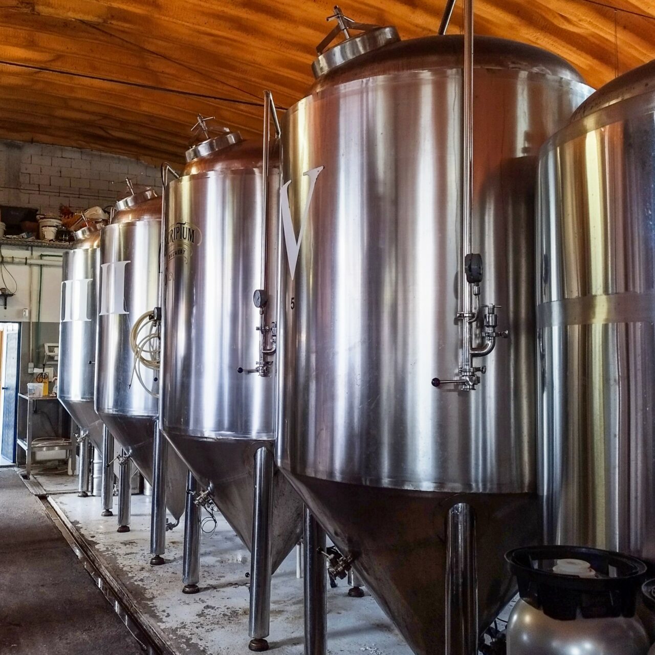 Microbreweries in Portugal: Post Scriptum from Alvarelhos Fermenting vessels | Post Scriptum Brewery from Alvarelhos, Portugal | Craft Beer Nomads
