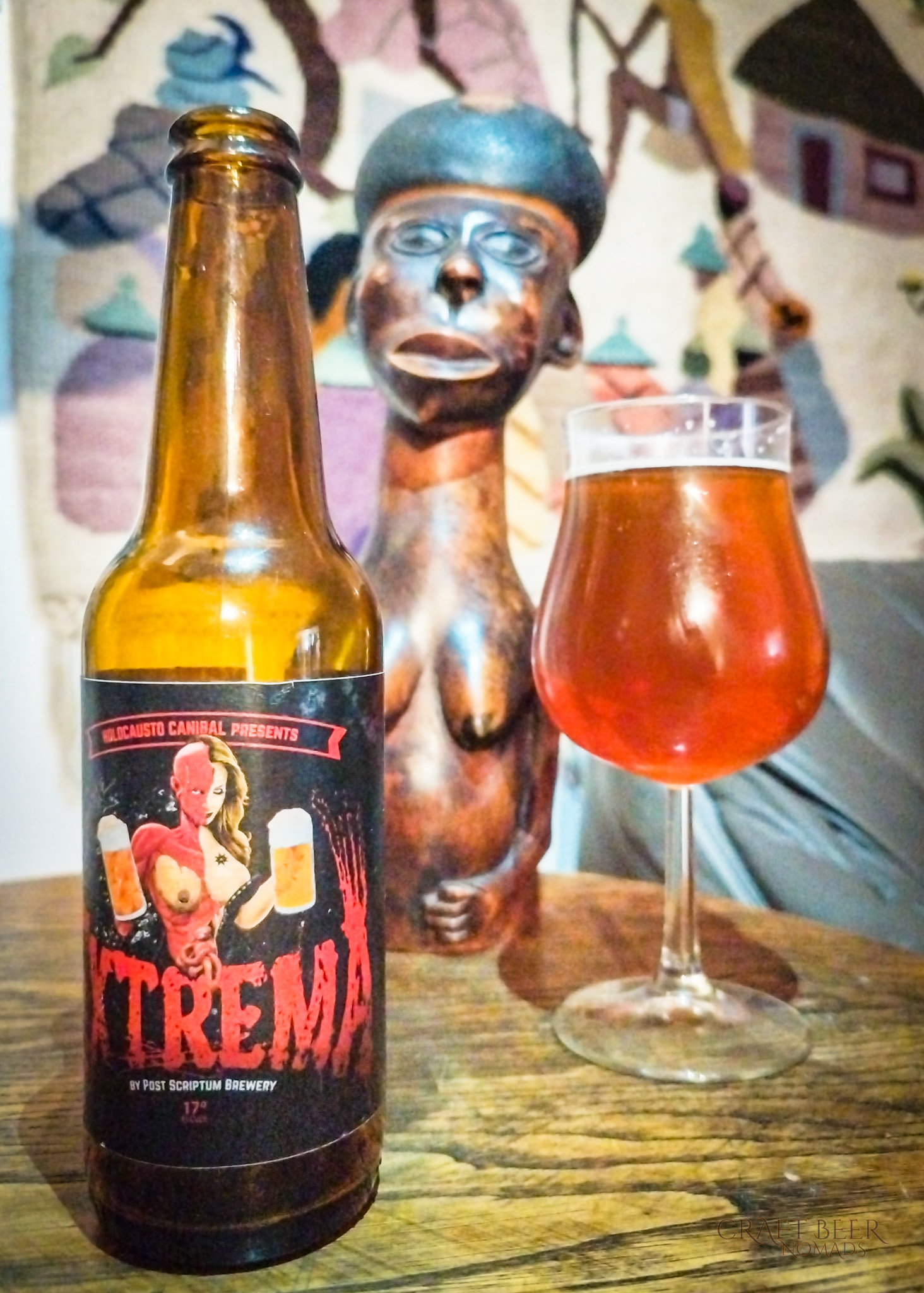 Extrema Barleywine craft beer by Post Sricptum from Portugal