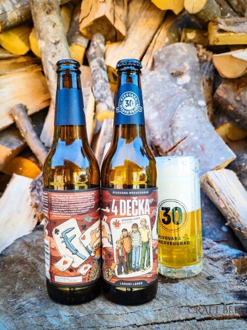 Craft beer in Croatia: Pivovara Medvedgrad Medvedgrad - 4 Decka Lager | Craft beer in Croatia: Pivovara Medvedgrad brewery | Craft Beer Nomads