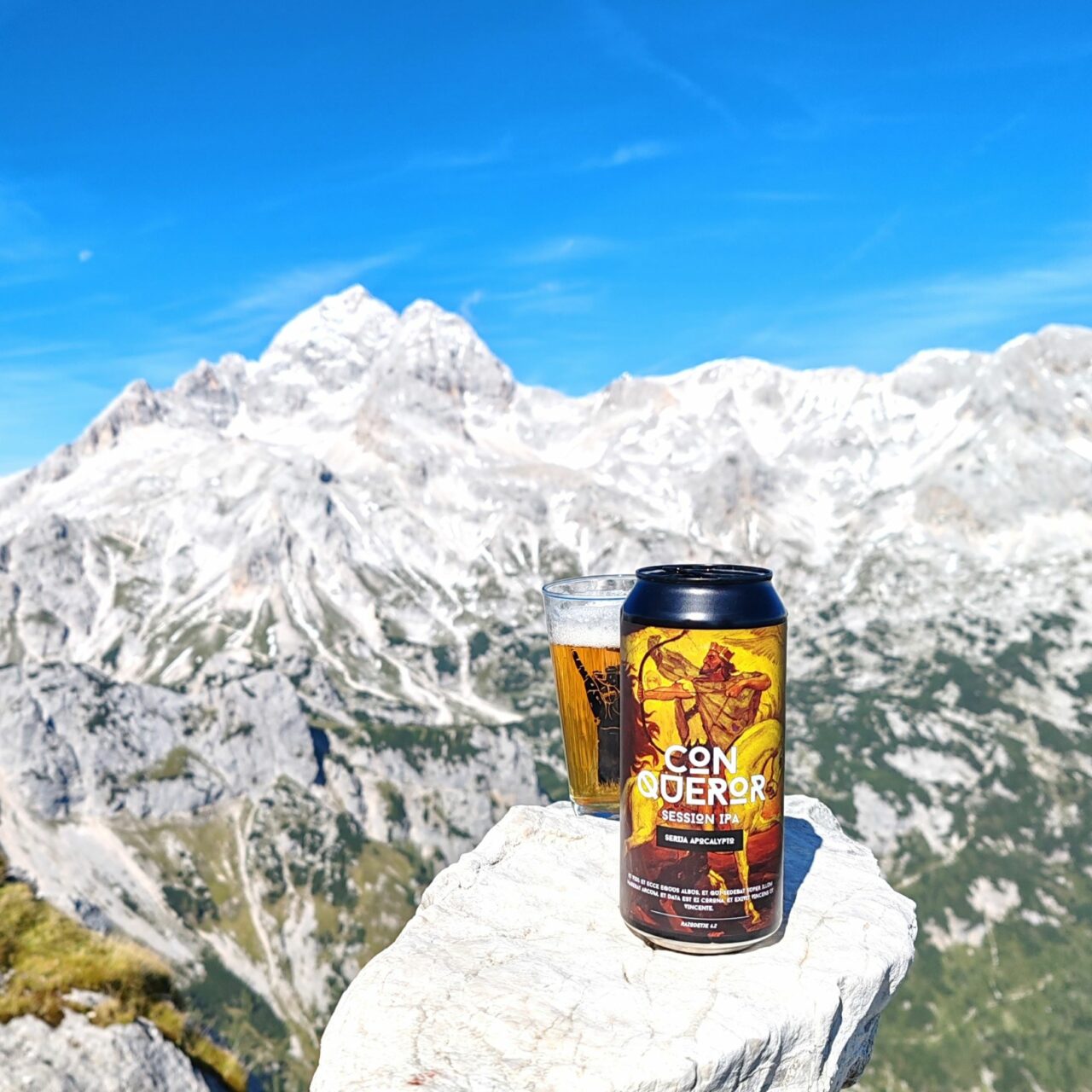 Craft beer in Slovenia: Introduction Craft beer with view of Triglav mountain | Craft beer in Slovenia | Craft Beer Nomads