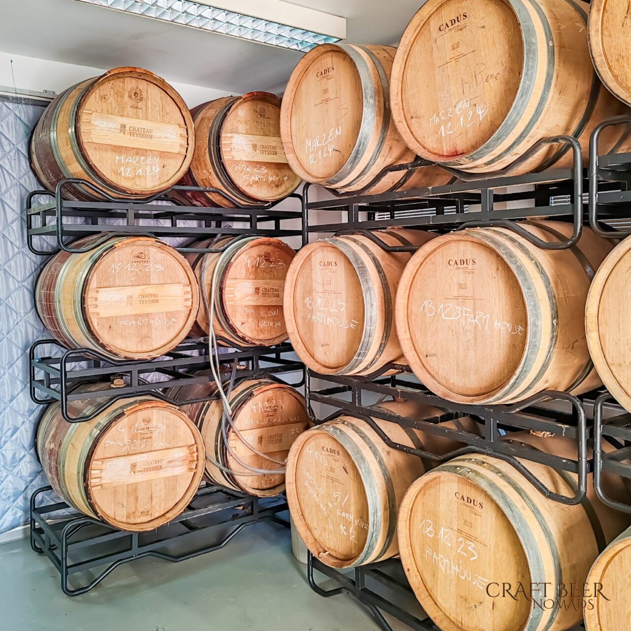 Craft beer in Slovenia: Green Gold and Clef brew amidst hop fields Beer barrels in Clef Brewery | Craft beer in Slovenia: Green Gold and Clef brew in the middle of hop fields | Craft Beer Nomads