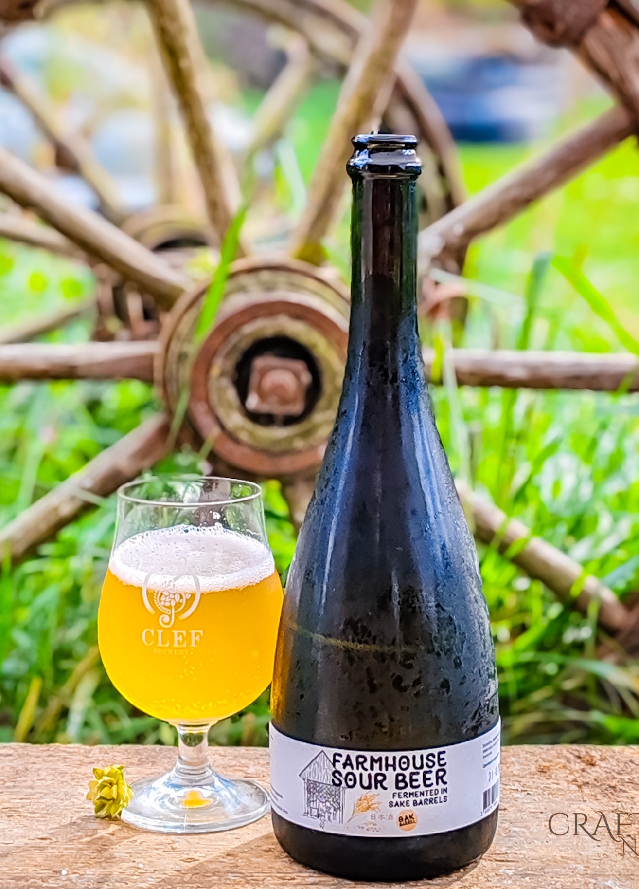 KANPAI, Farmhouse Sour Ale Fermented In Sake Barrels Clef Kanpai Farmhouse Sour Beer Sake