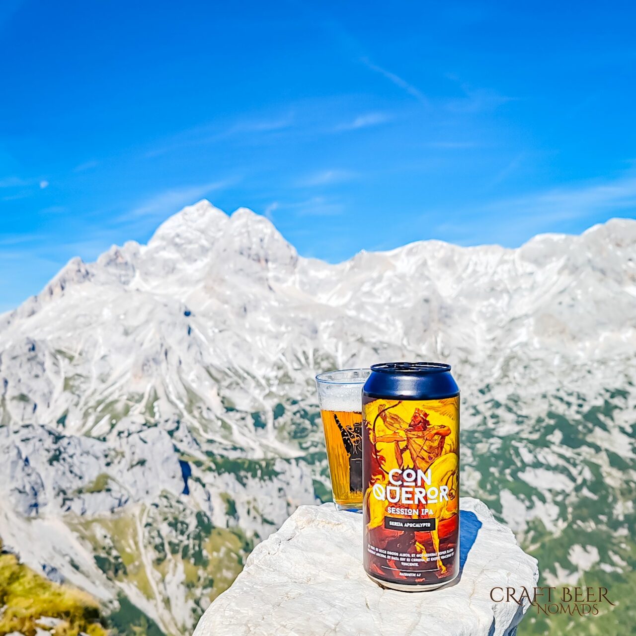 Craft beer in Slovenia: Reservoir Dogs and Pelicon Brewery Reservoir Dogs Conqueror Session IPA on the mountains | Craft beer in Slovenia: Reservoir Dogs and Pelicon Brewery | Craft Beer Nomads