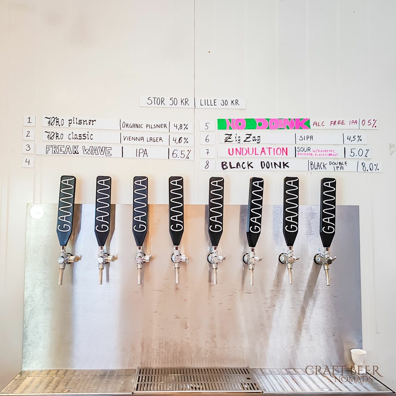 Gamma Brewing Company beer taps | Craft beer in Denmark | Craft Beer Nomads