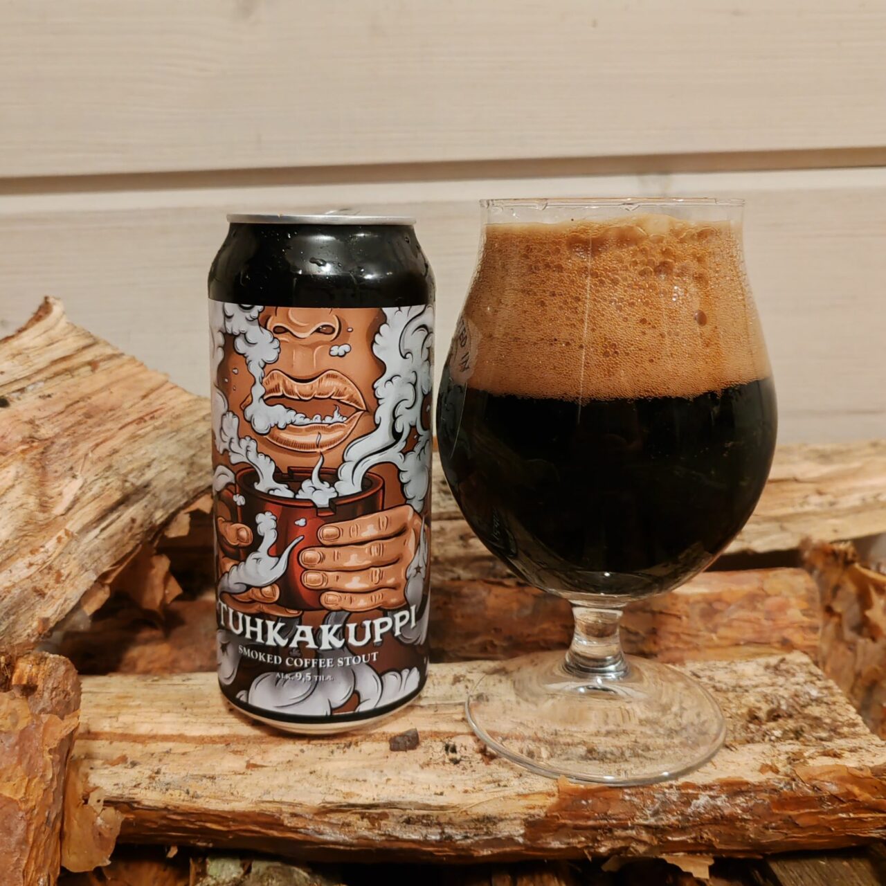 Tuhkakuppi Smoked Coffee Stout | Craft beer in Finland: Tuju Brewing Company from Lappeenranta