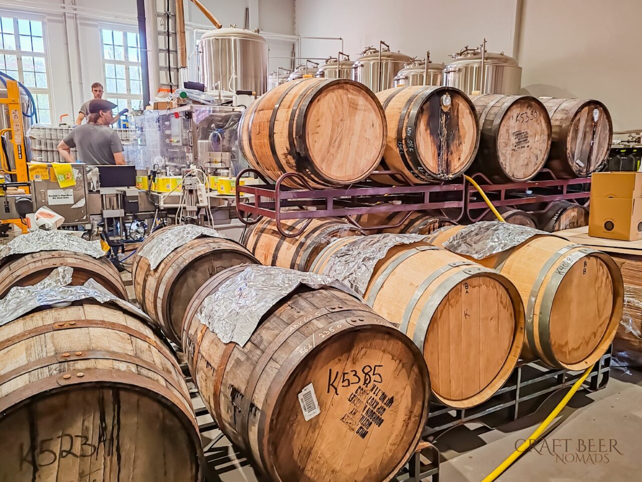 Craft beer in Finland: Salama, Etko and Factory in Kerava Factory brewing beer barrels | Craft beer in Finland: Salama, Etko and Factory in Kerava | Craft Beer Nomads