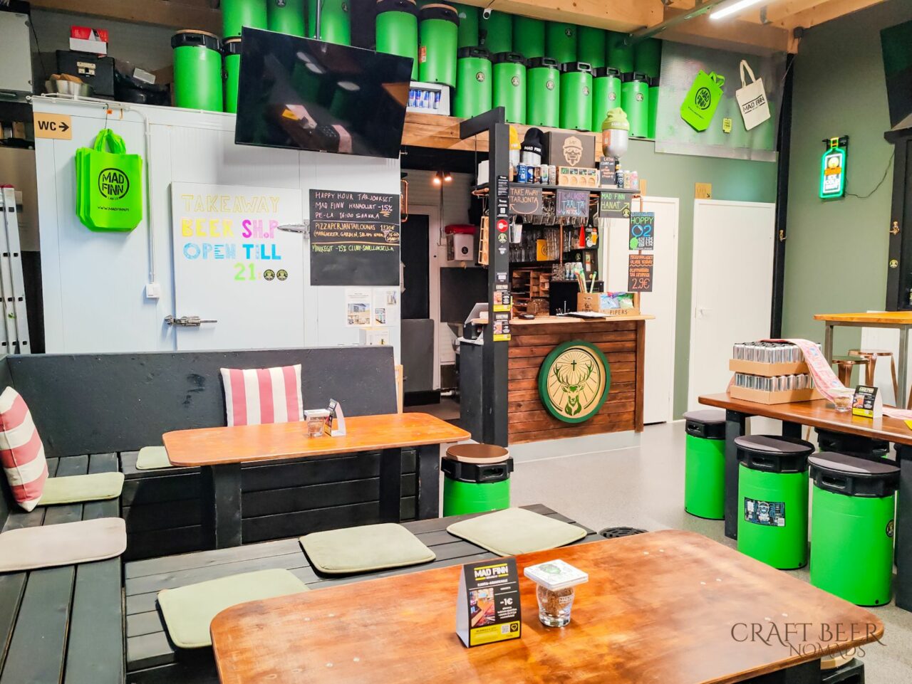 Mad Finn brewery taproom | Craft beer in Finland: Mad Finn from Ylöjärvi | Craft Beer Nomads